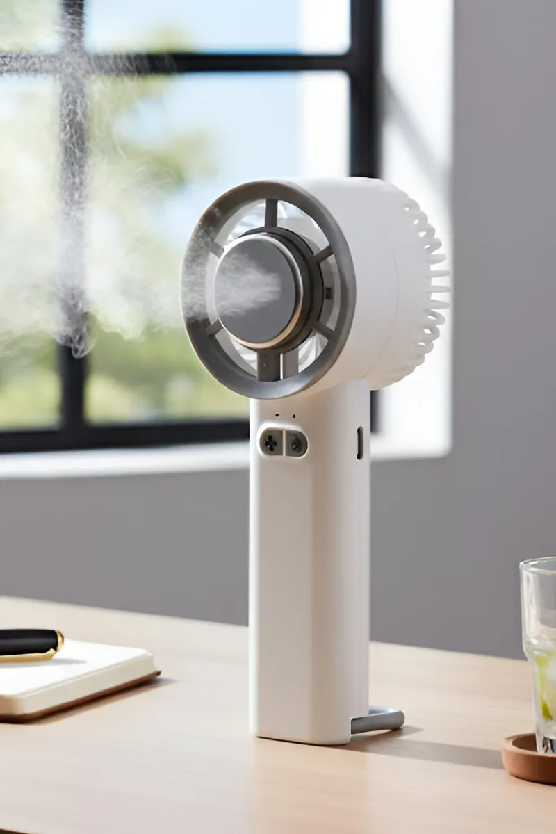 Handheld Mini Fan with Semiconductor, Refrigeration Function Design (White)