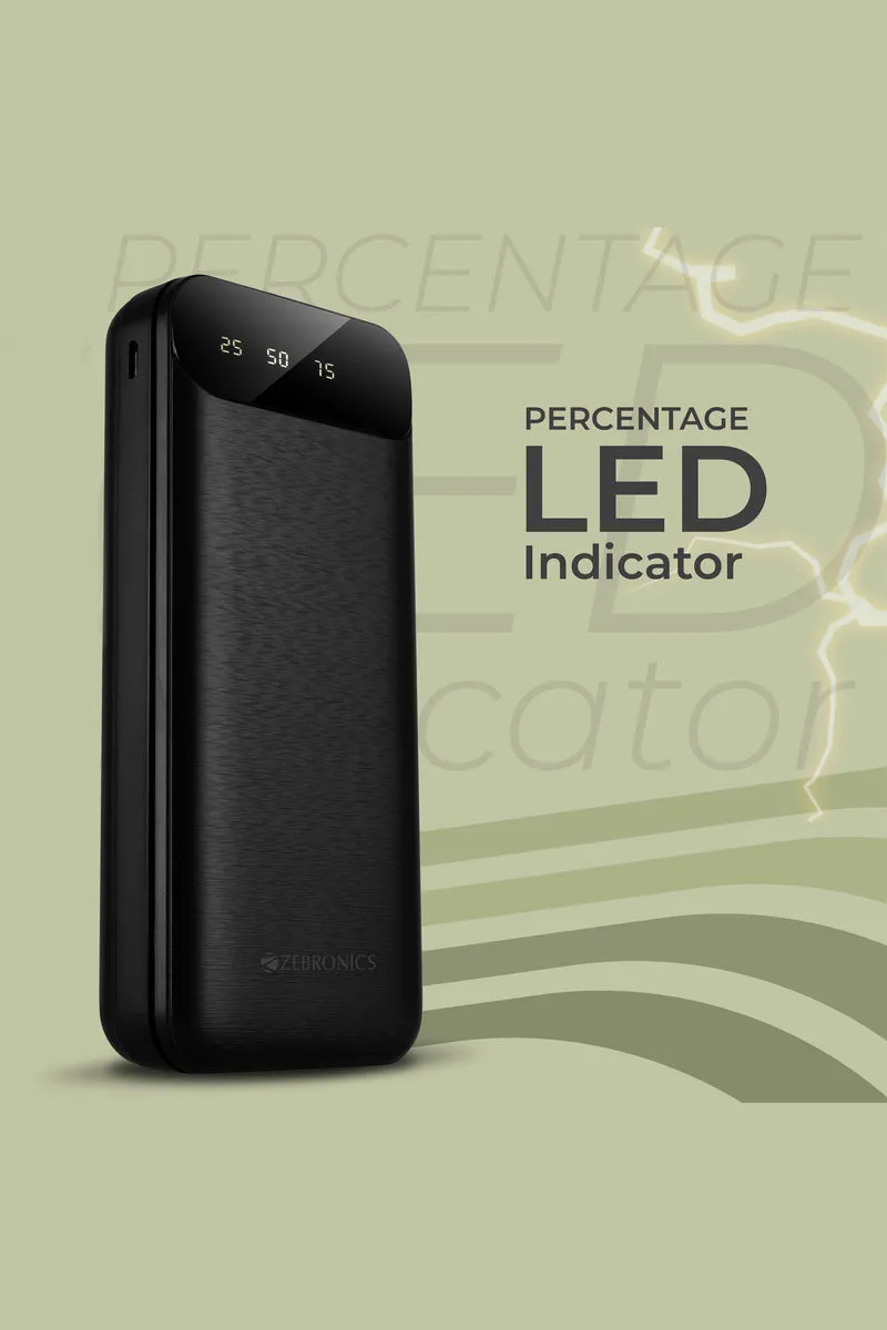 Zebronics MB20000R7 PRO 20000 mAh 10W Power Bank with LED