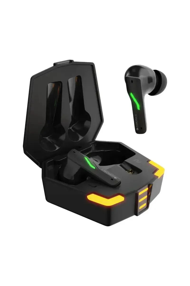 Zebronics Beast In Ear TWS Earbuds with Splash Proof, BTv5.4, Touch Control, Voice Asst (Black)