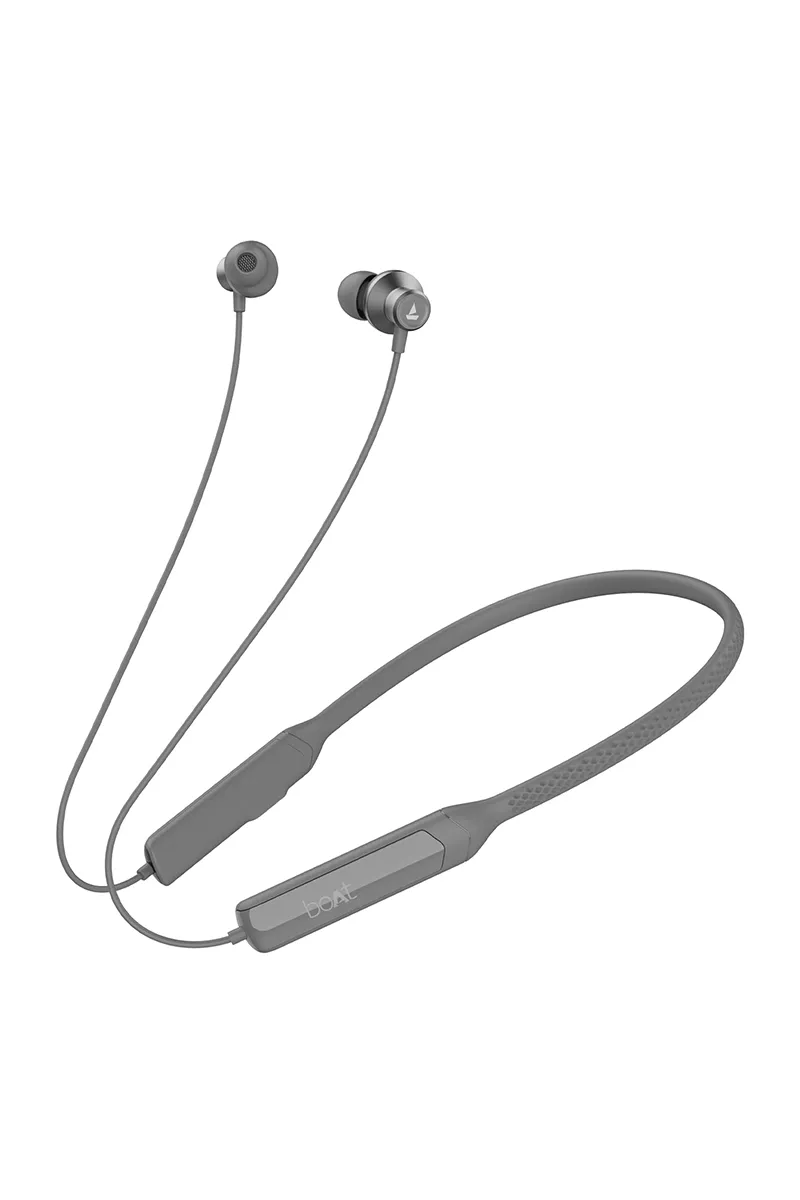 boAt Rockerz Apex Wireless Bluetooth In Ear Neckband with 30 Hrs Playback, Spatial Bionic Sound, Beast Mode (Classic Grey)