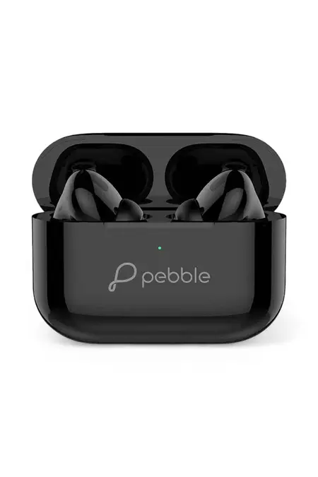 Pebble Echo Buds In Ear TWS with Auto Pairing, Voice Assistant, Splash Proof (Black)