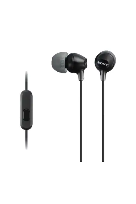 Sony MDR-EX15AP 3.5mm In Ear Wired Earphone with 9mm Dynamic Drivers (Black)