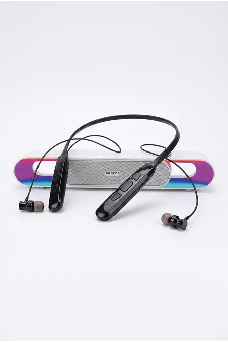 Kratos Impulse Pro Neckband + Rainbow Pro 16W Bluetooth Soundbar Combo of 2