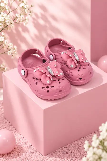 Kid's Butterfly Clogs with Slingback Strap