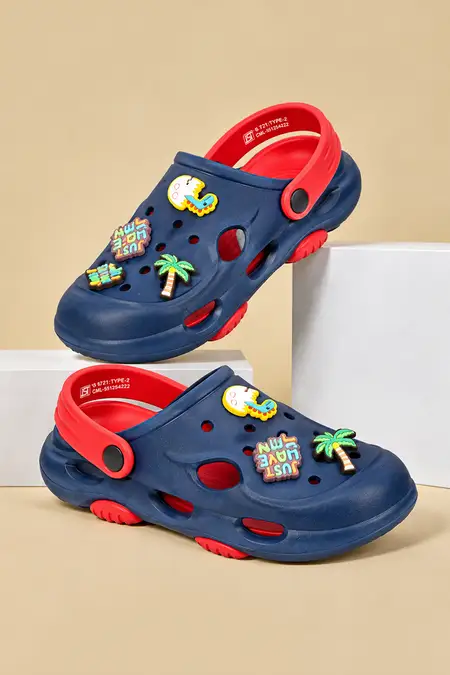 Boy's Cartoon Clogs with Slingback Strap