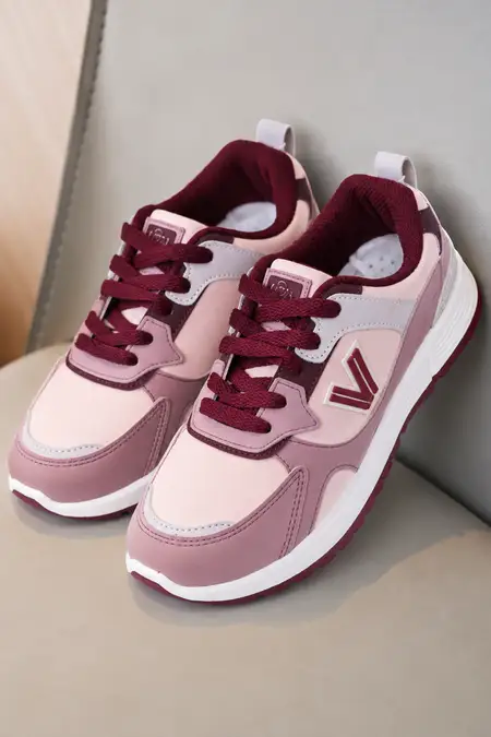 Girl's Lace-Up Breathable Casual Shoes