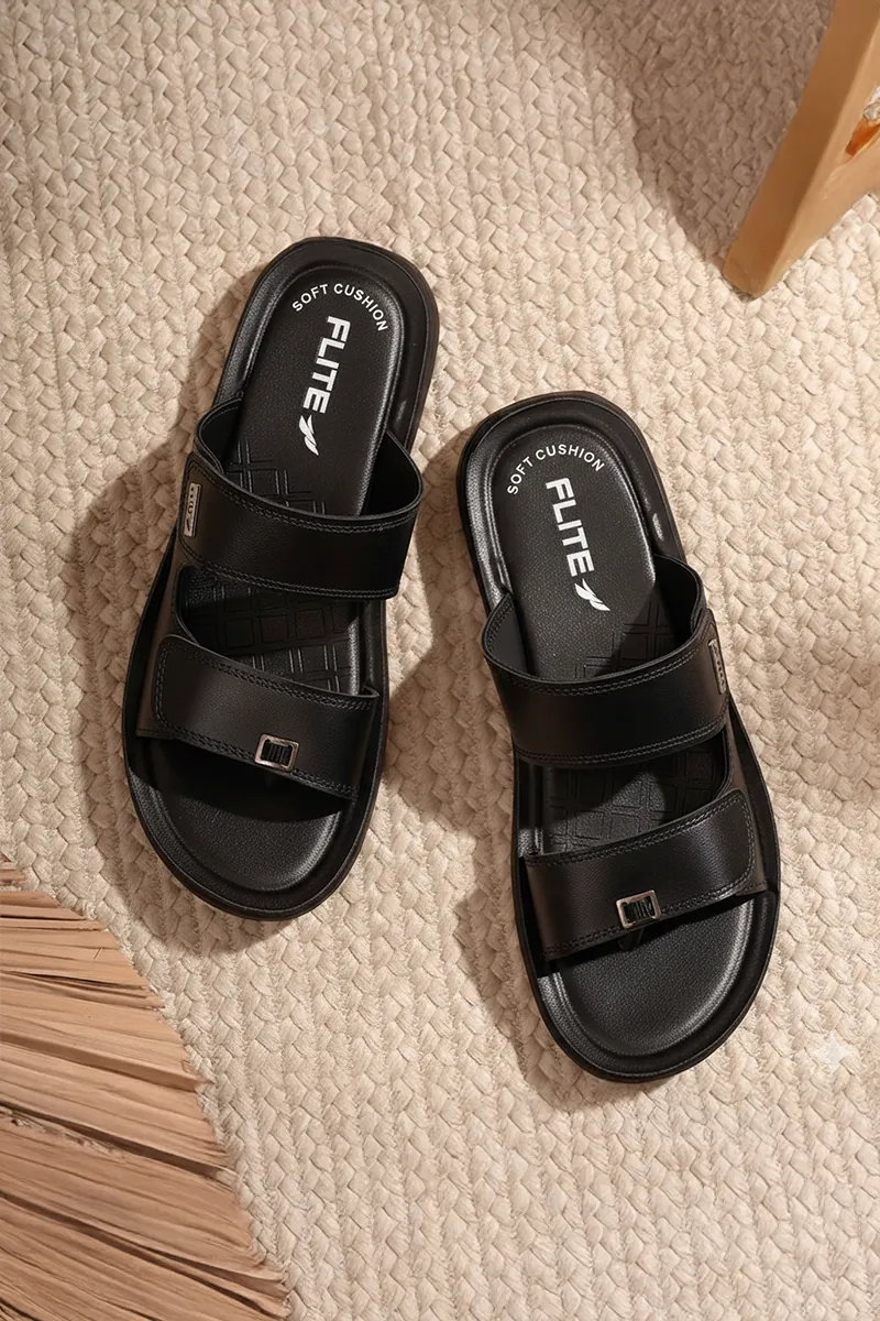 Cushioned Insole Slippers for Men FMS00005BLA10