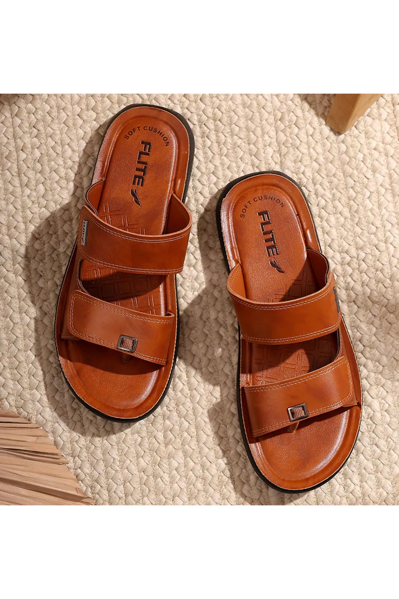 Cushioned Insole Slippers for Men FMS00005TAN7
