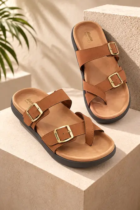 Ring Toe Adjustable Buckle Slippers for Men