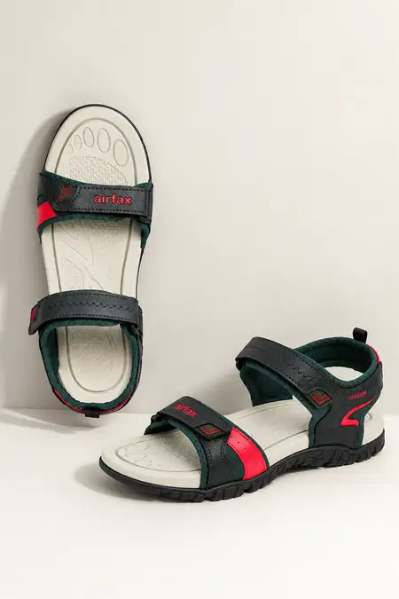 Men's Velcro Strap Sandals with Cushioned Footbed