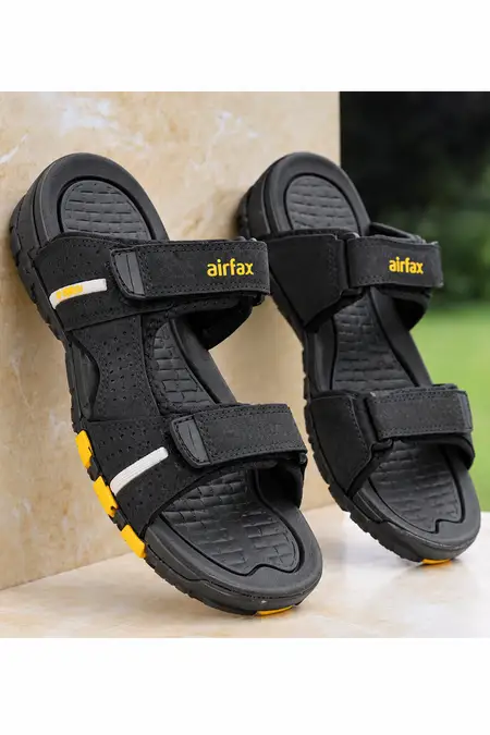 Men's Slip-On Sandals with Adjustable Velcro Straps