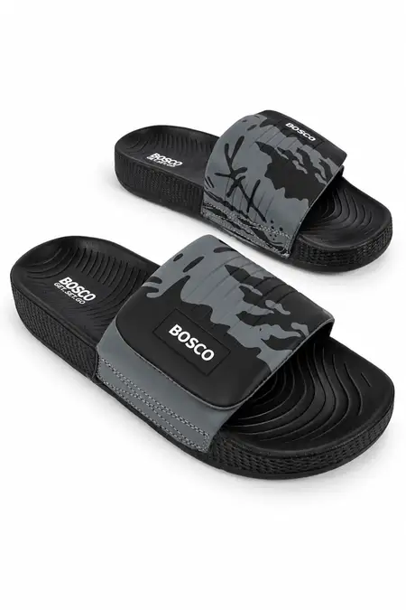 Men's Casual Camouflage Slip-On Slides