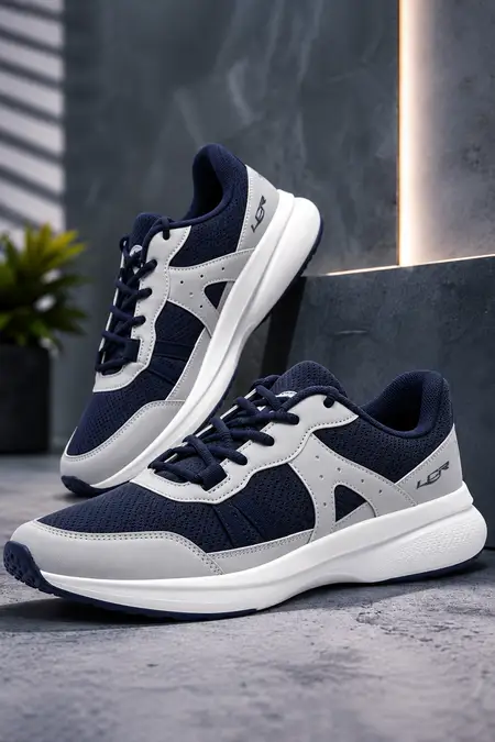 Men's Breathable Lace-Up Running Shoes