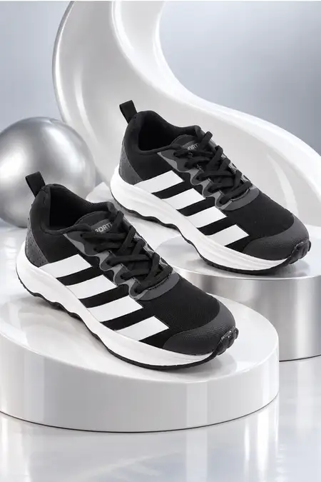 Men's Breathable Mesh Lace-Up Sports Sneakers