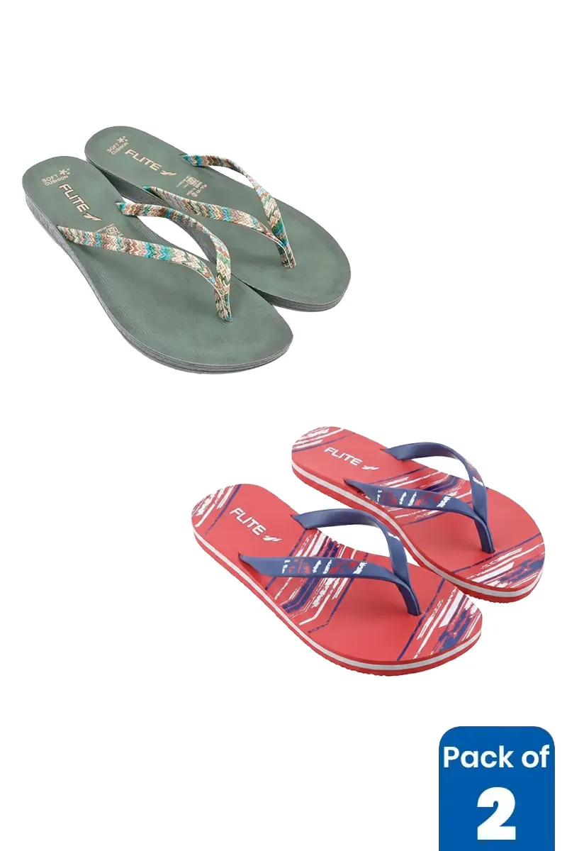 Women's Slippers Combo for Women - Pack of 2