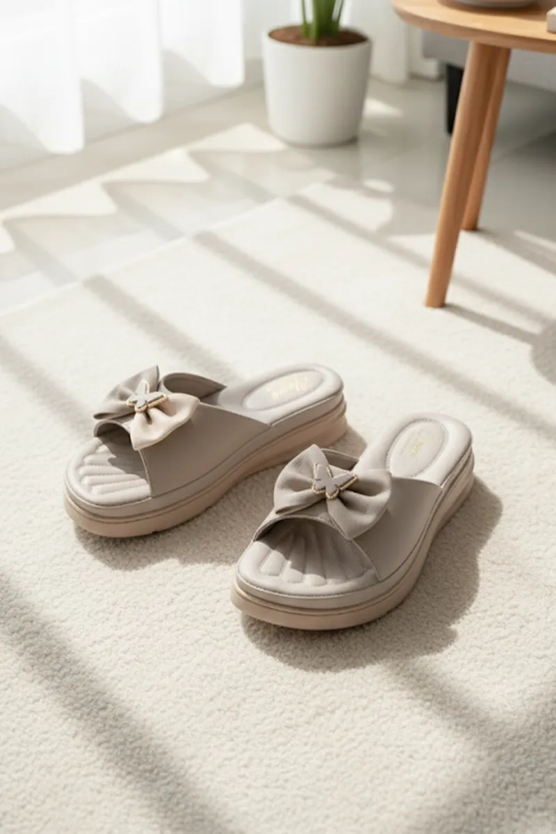 Slip-On Wedge Heel Slippers for Women