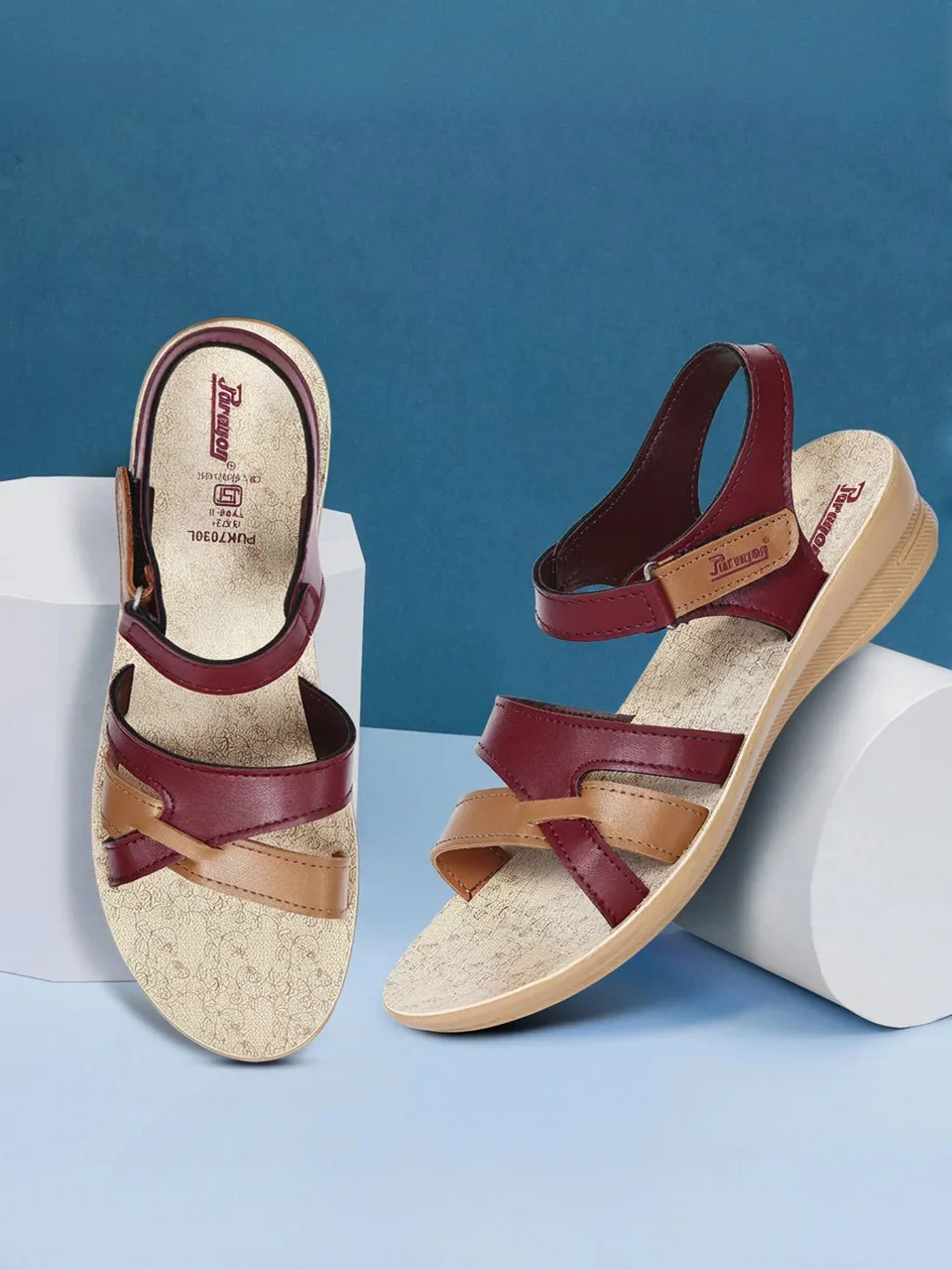 Adjustable Strap Wedge Sandals for Women