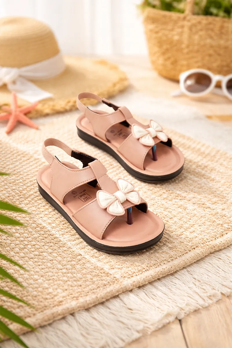 Bow Detail Slingback Sandals for Girls