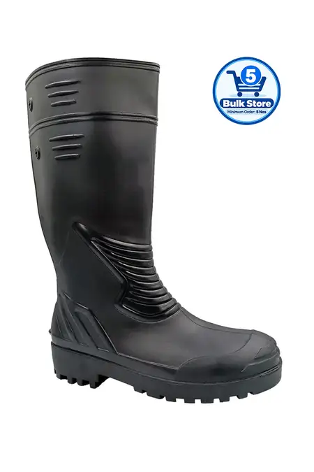 ATLAS Steel Toe PVC Safety Gumboots - Oil & Chemical Resistant