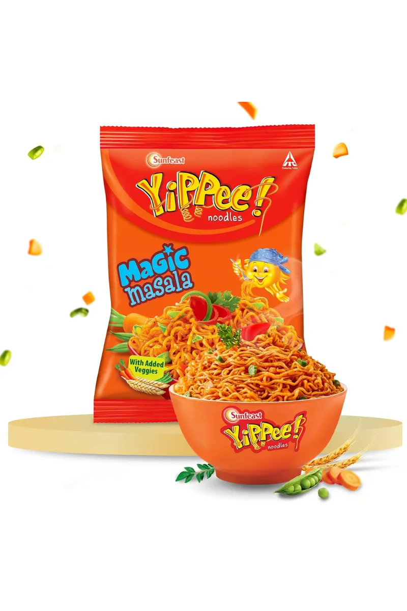 Sunfeast Yippee Magic Masala Instant Noodles - 145.2g