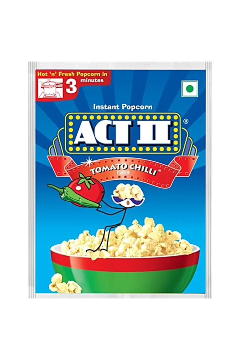 Act II Tomato Chilli Instant Popcorn - 59 g
