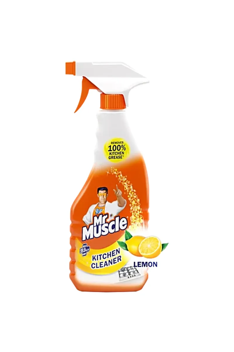 Mr. Muscle Kitchen Cleaner Spray - Lemon, 450 ml
