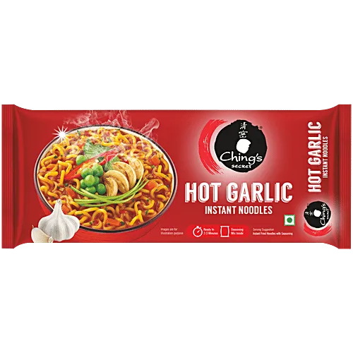Ching's Secret Hot Garlic Instant Noodles - 240 g Pouch