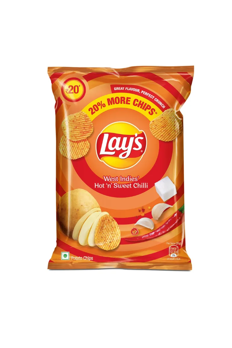 Lay's west indies Hot n sweet chilli - 52.9g