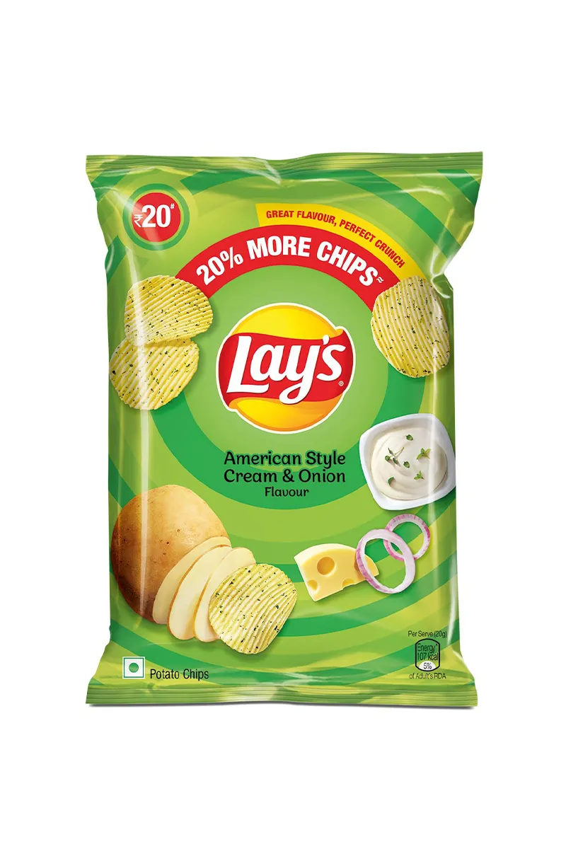 Lay's American Style Cream & Onion Potato Chips - 52.9g
