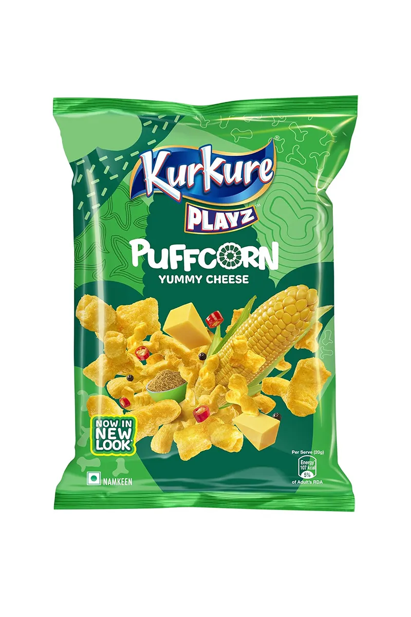 Kurkure Playz Yummy Cheese Puffcorn - 58g