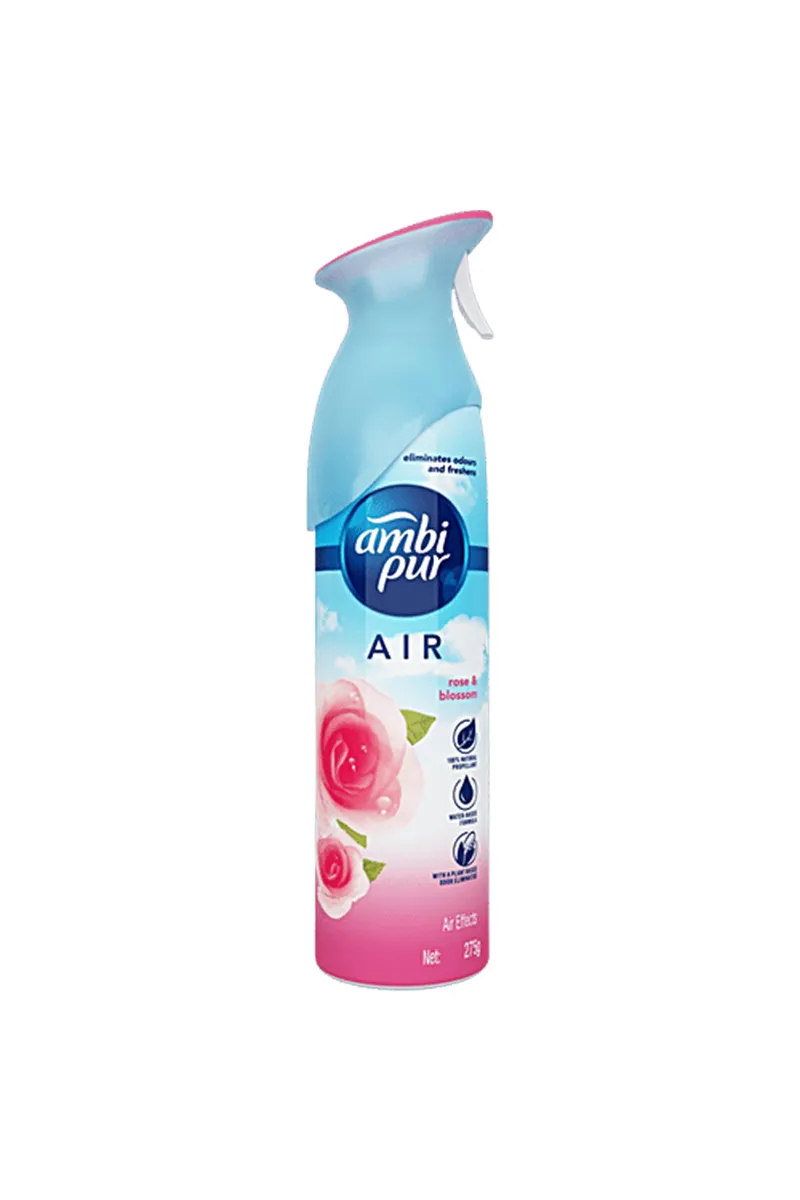Ambi Pur Air Freshener, Spray - Rose & Blossom - 275ml