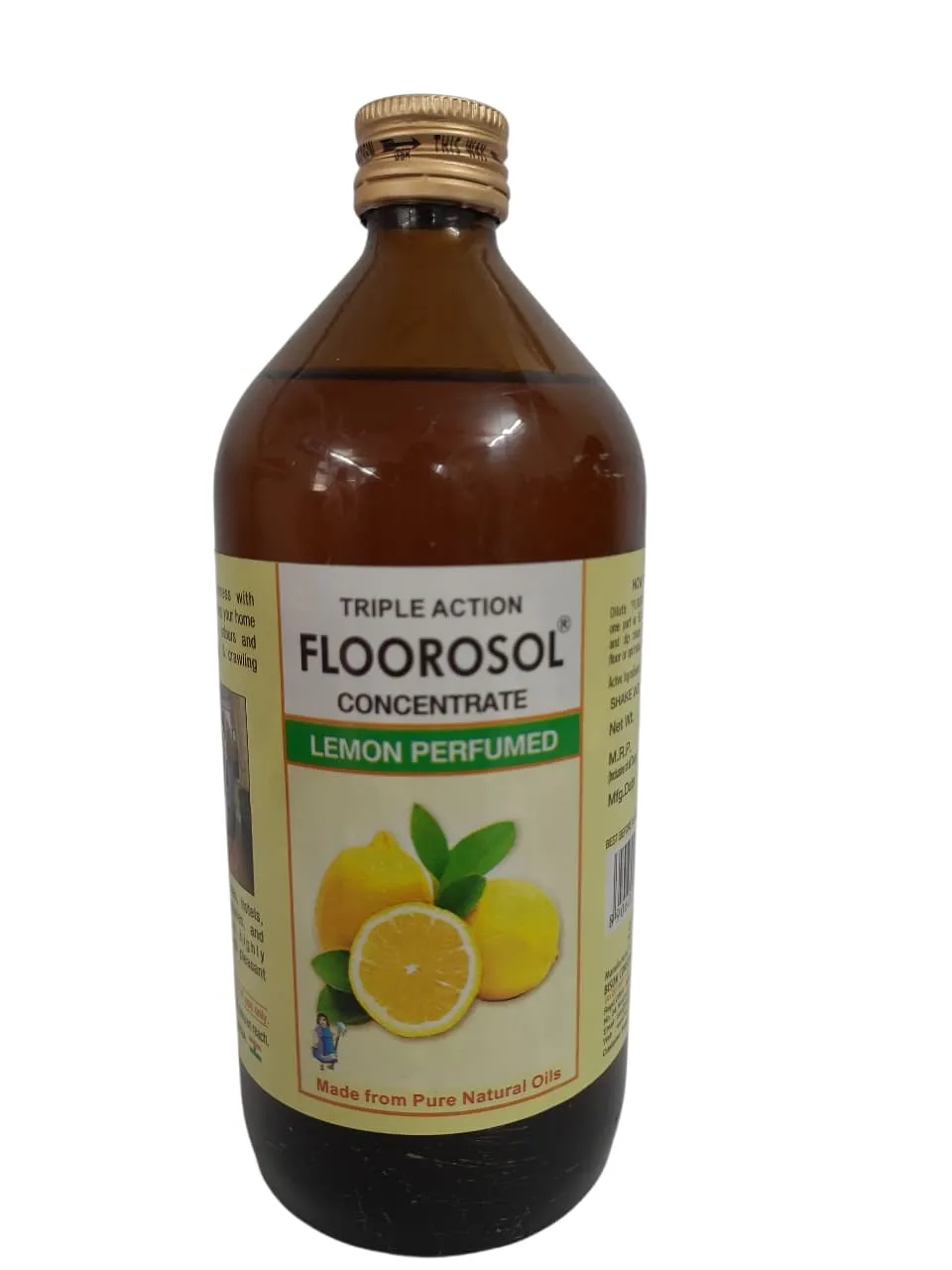 Bison Triple Action Lemon Perfumed Concentrate Floorosol Floor Cleaner - 500 ml