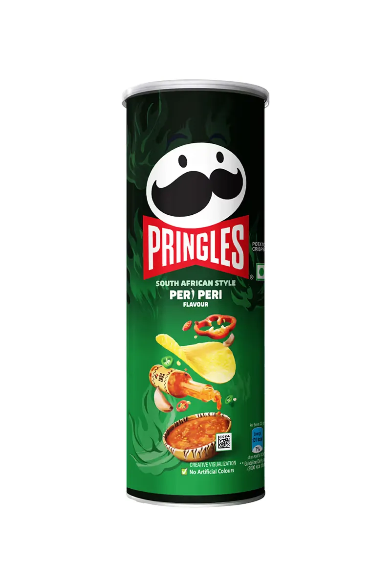Pringles South African Style Peri Peri Potato Crisps - 102g