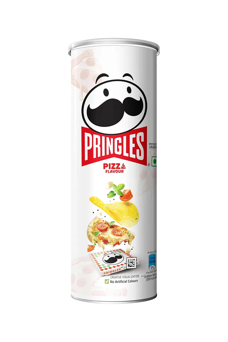 Pringles Pizza Flavour Potato Crisps - 102g