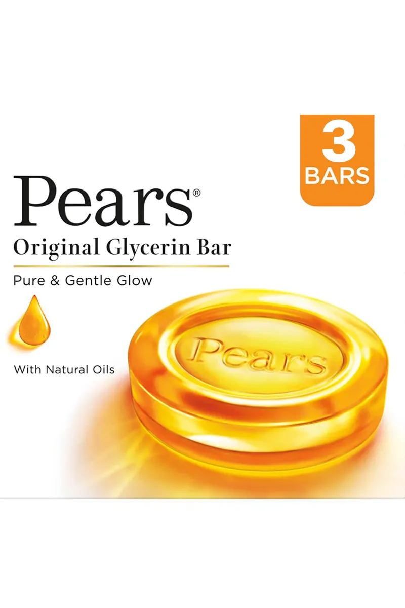 Pears Pure & Gentle Soap with Natural Oils - 100g * 3