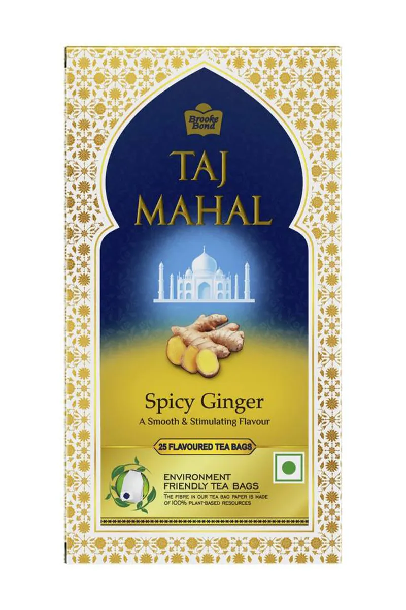 Taj Mahal Spicy Ginger Tea Bags - 25Bags * 2g