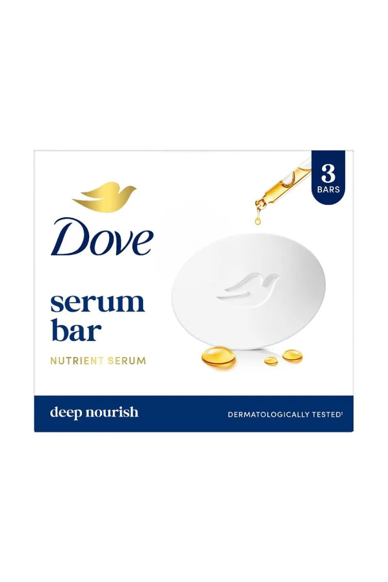 Dove Serum Bar with Nutrient Serum - 3*125g (Net: 375g)