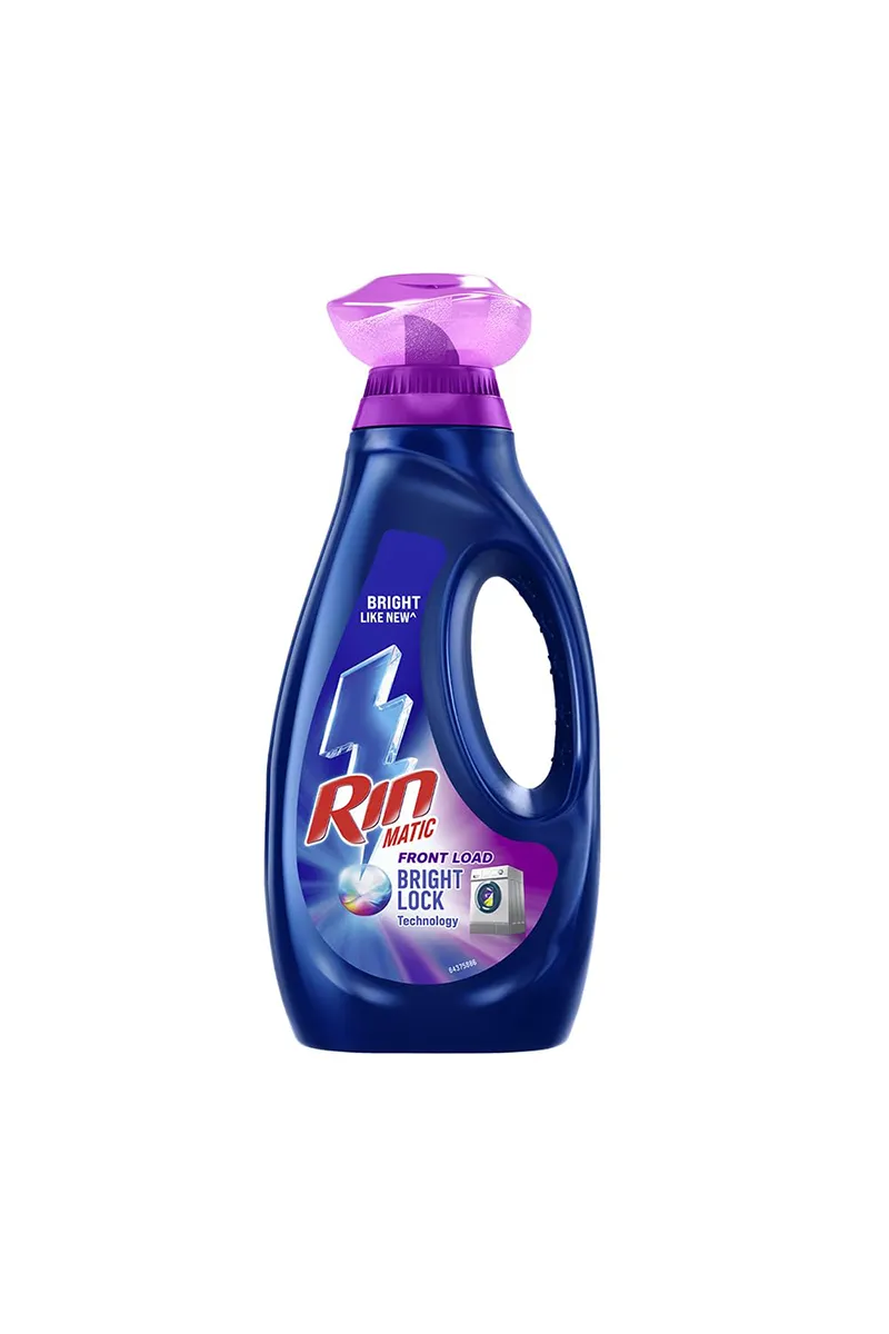Rin Matic Bright Lock Detergent Liquid - Front Load - 850ML