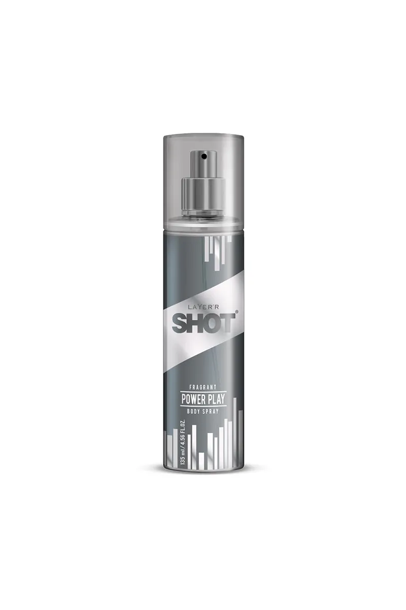 Layer'r Shot Fragrant Power Play Body Spray For Men - 135ml
