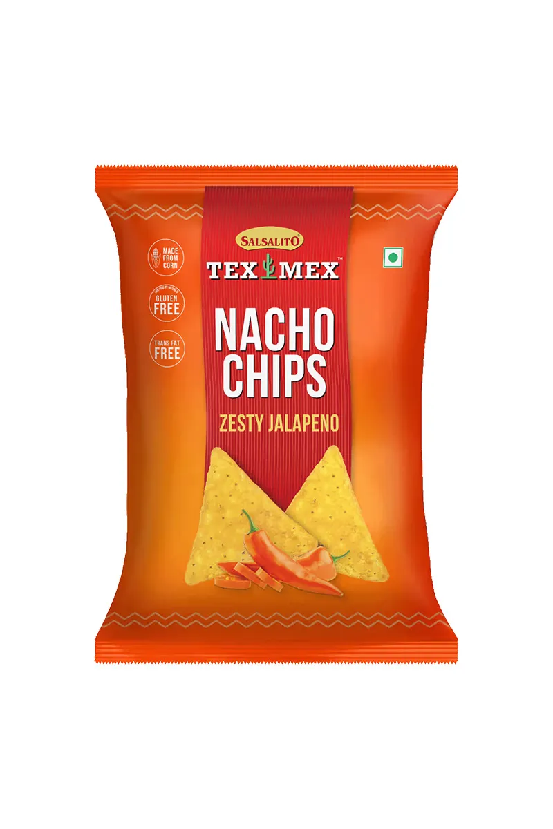 Salsalito Tex Mex Nacho Chips, Jalapeno- 150 g Pouch