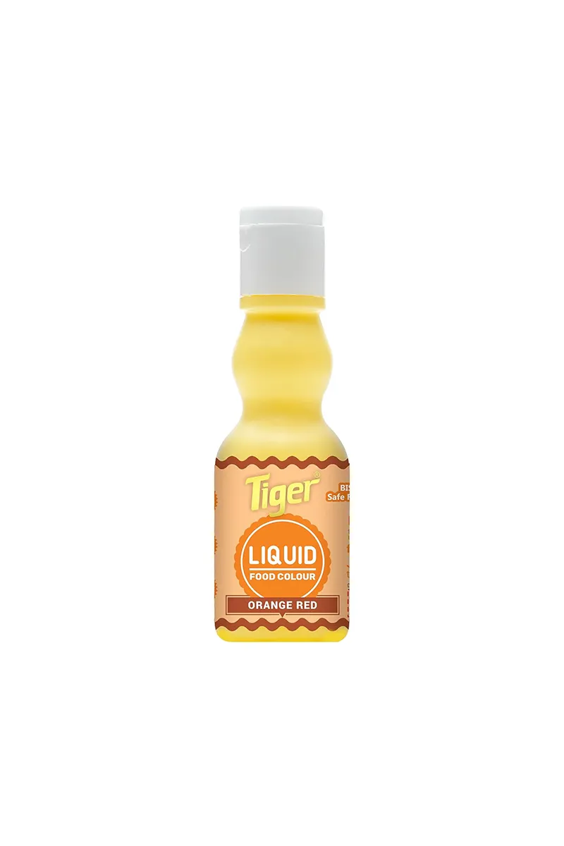 Tiger Orange Red Liquid Food Color - 25ml