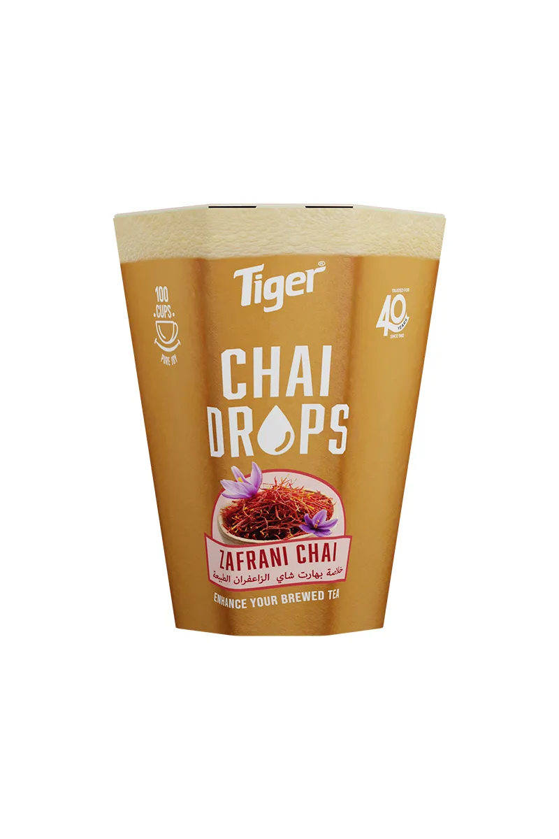 Tiger Chai Drops, Zafrani Chai - 5ml