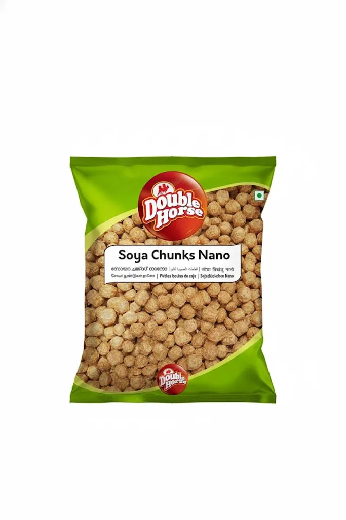 Double Horse Soya Chunks (Nano) - 200g 