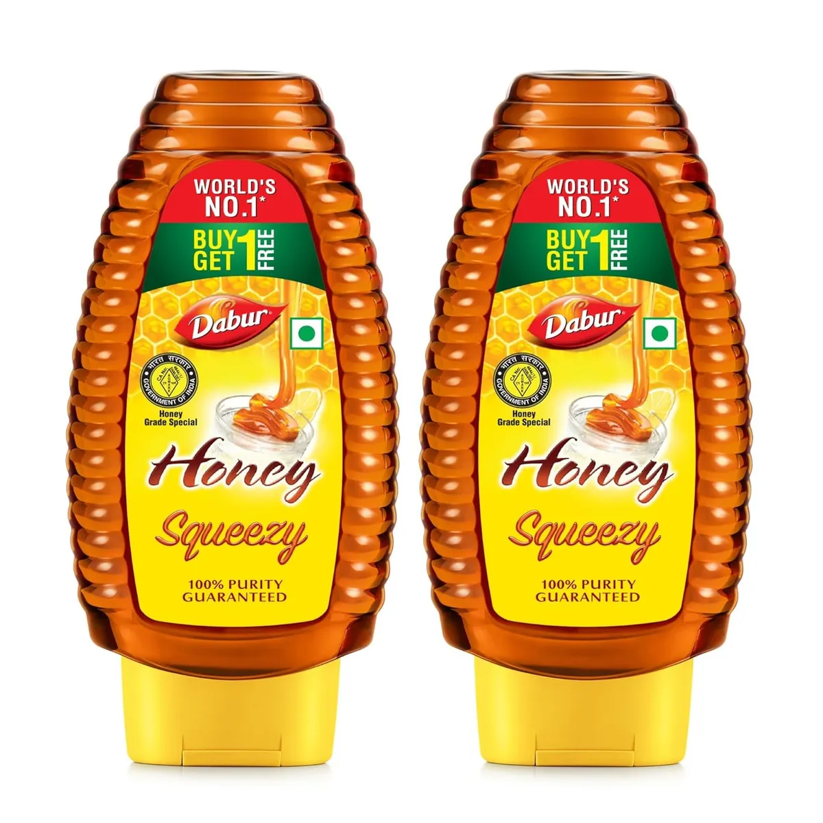 Dabur Squeezy Honey - 400 g (Buy 1 Get 1 Free) 