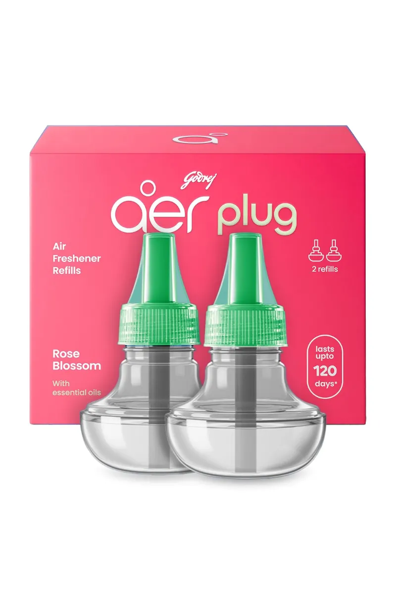 Godrej aer Rose Blossom Air Freshener Refills, 20 ml (Pack of 2)