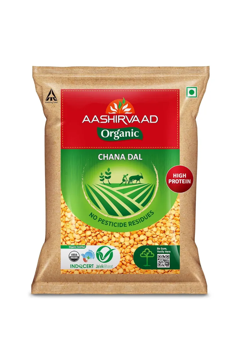 Aashirvaad Organic Chana Dal - 1Kg 