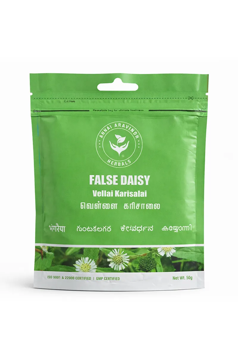 Vellai Karisalai / White Bhringraj Powder – 50g