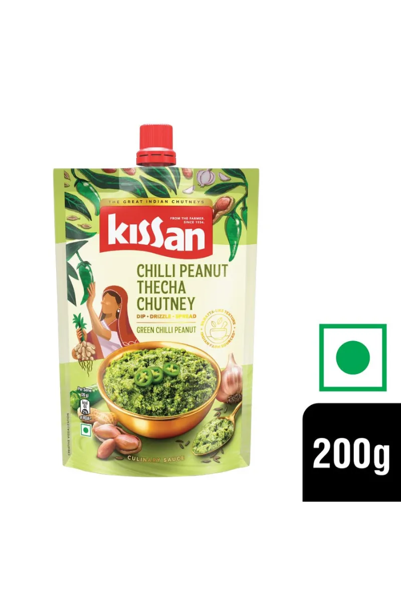 Kissan Chilli Peanut Thecha Chutney - 200g