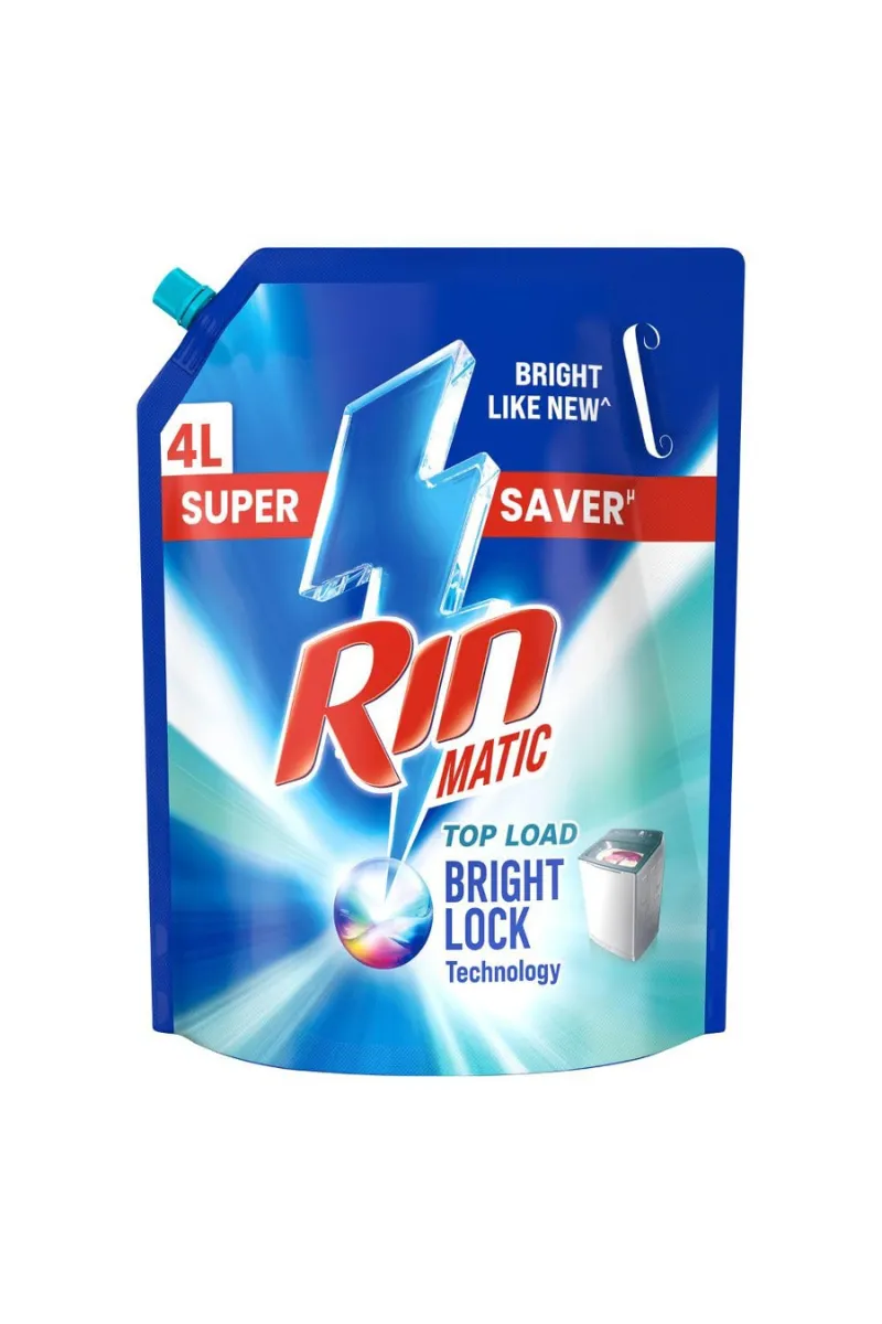 Rin Matic Top Load Liquid Detergent - 4Ltr