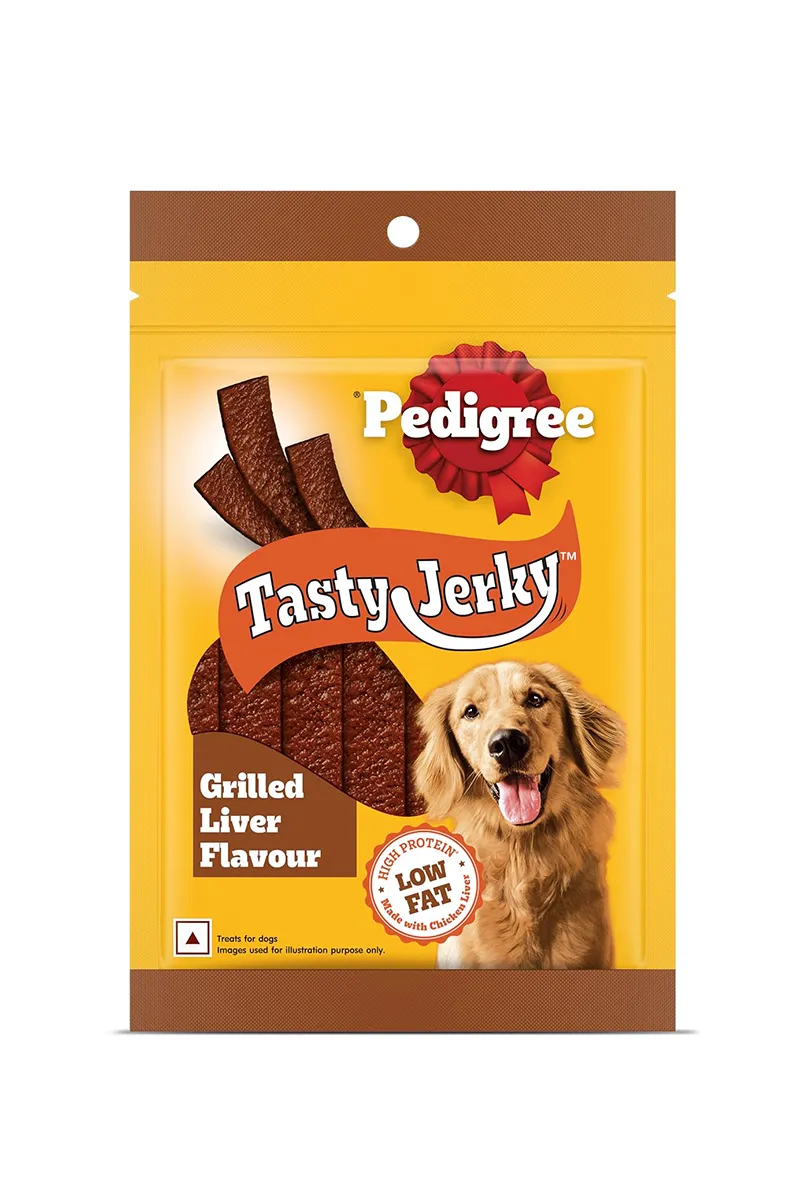 Pedigree Tasty Jerky Dog Treat - Grilled Liver Flavour (70g)